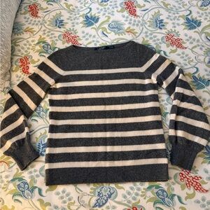 100% Cashmere Ralph Lauren Striped Sweater